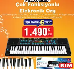 PİCCOLO MONDİ ÇOK FONKSİYONLU ELEKRONİK ORG fiyat ve kampanya bilgisi